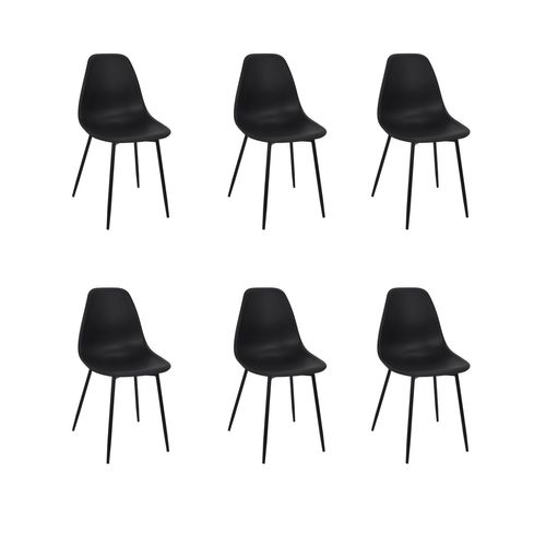 Lot De 6 Chaises Gustav - Noir