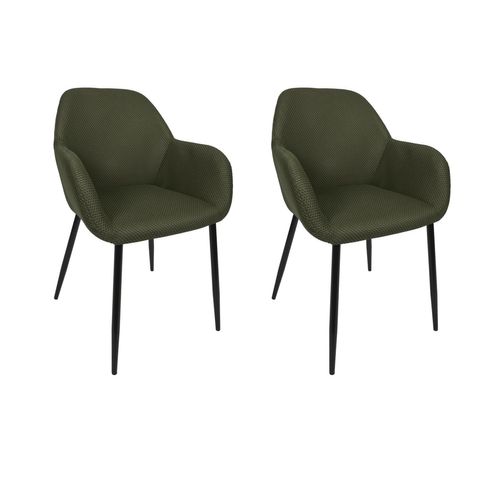 Lot De 2 Fauteuils Atome - Kaki