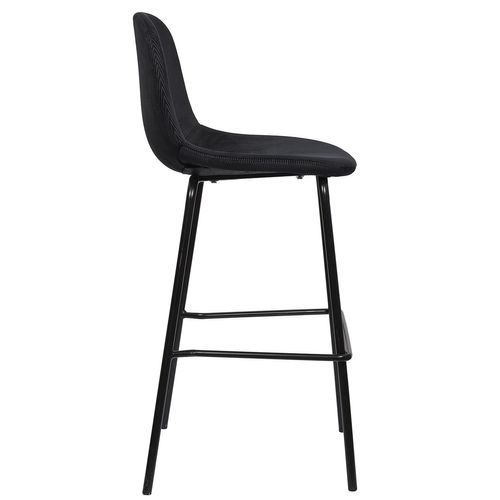 Lot De 2 Chaises De Bar Giulia - Noir
