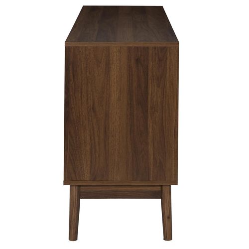 Buffet 2 Portes Et 2 Niches Effet Noyer Tiffany - Marron