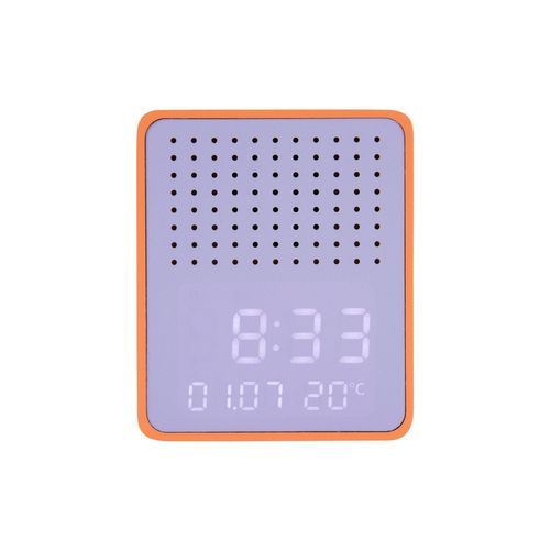 Réveil Haut-parleur Bluetooth Funky Vibes - Orange Et Violet