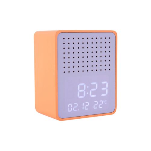 Réveil Haut-parleur Bluetooth Funky Vibes - Orange Et Violet