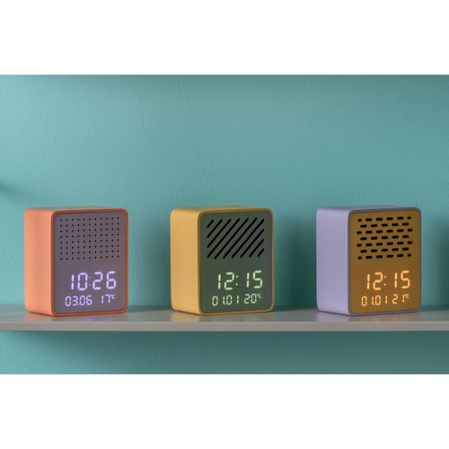 Réveil Haut-parleur Bluetooth Funky Vibes - Jaune Et Vert