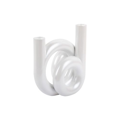 Bougeoir Anneaux Moyen Loopa - Blanc