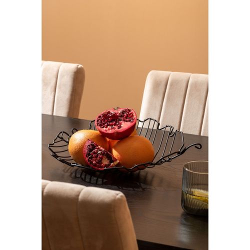 Corbeille à Fruits En Forme De Feuille Folia - Noir