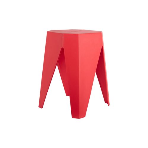 Tabouret D'appoint Empilable Cherish - Rouge