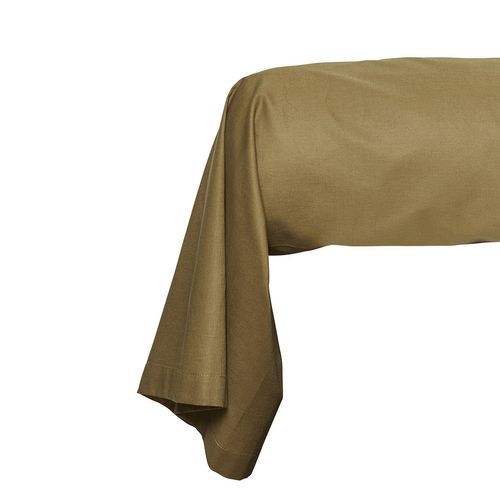 Taie De Traversin - 100% Coton Bio - 45 X 185 Cm - Marron Bronze