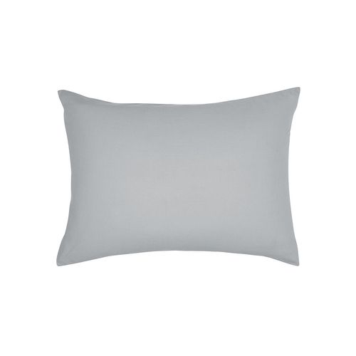 Taie D'oreiller Rectangulaire - 100% Coton Bio - 50 X 70 Cm - Gris Acier