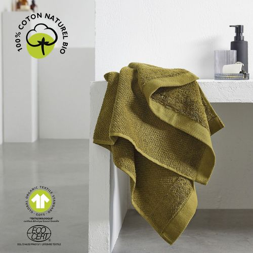 Maxi Drap De Bain - 100% Coton Bio - 90 X 150 Cm - Marron Bronze