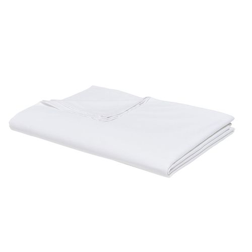 Drap Plat - 100% Coton Bio - 300 X 240 Cm - Blanc Craie