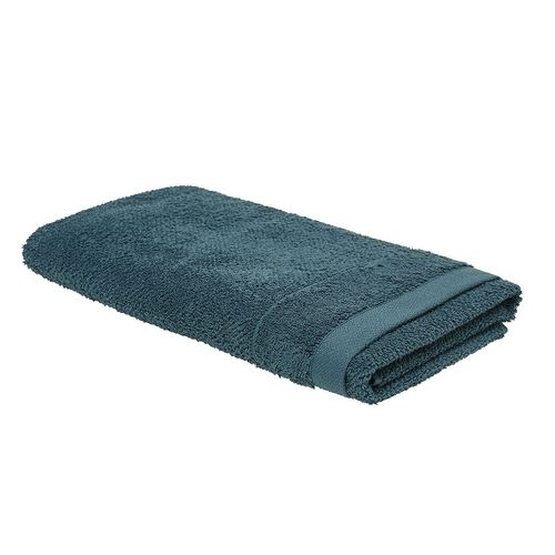 Drap De Bain - 100% Coton Bio - 70 X 130 Cm - Bleu Paon