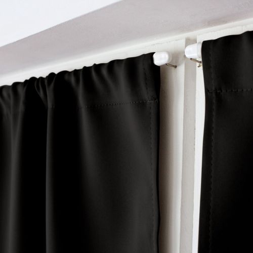 Vitrage Occultant Reglisse - 60 X 120 Cm - Noir