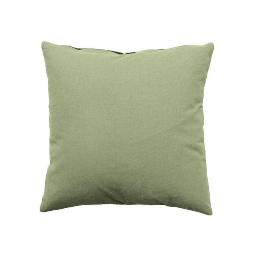 Coussin Déhoussable En Coton Panama - 40 X 40 Cm - Olive