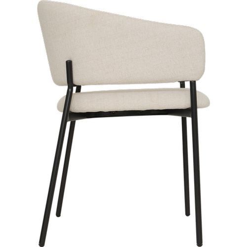 Lot De 2 Fauteuils à Diner En Tissu Solea - Beige