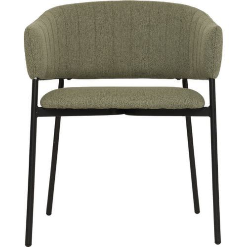 Lot De 2 Fauteuils à Diner En Tissu Solea - Vert Cèdre