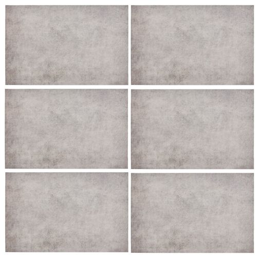 Lot De 6 Sets De Table Effet Béton Authentique - 45 X 30 Cm