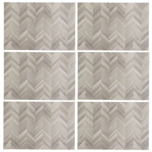 Lot De 6 Sets De Table Effet Chevrons Authentique - 45 X 30 Cm