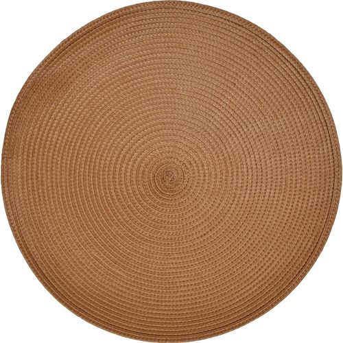 Lot De 2 Sets De Table Tressés Afhir - Diam. 38 Cm - Terracotta