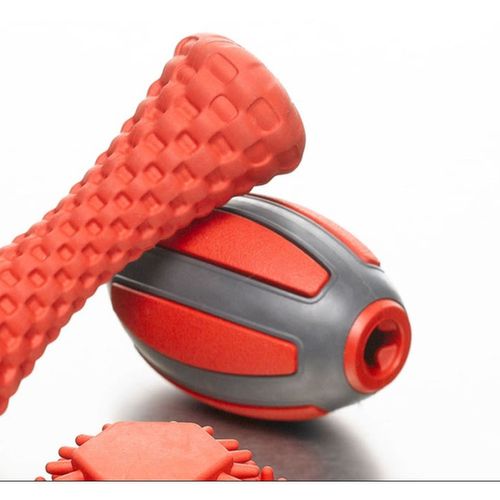 Ballon Distributeur De Croquettes - Noir Et Rouge