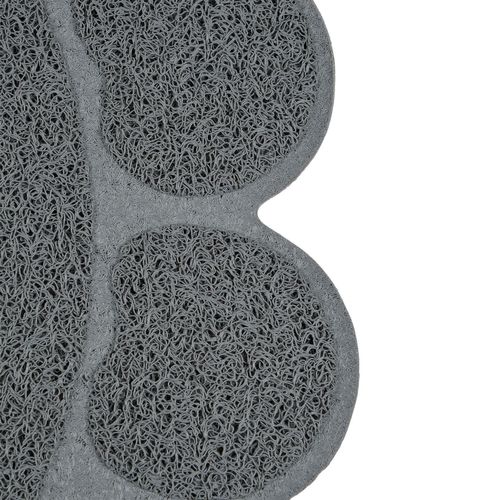 Tapis De Litière En Forme De Patte - Gris Anthracite