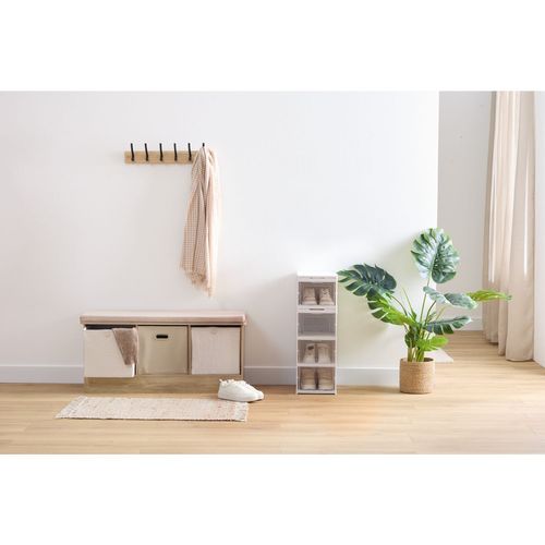 Lot De 6 Boîtes De Rangement Arche - L. 31 X L. 31 X H. 31 Cm - Beige