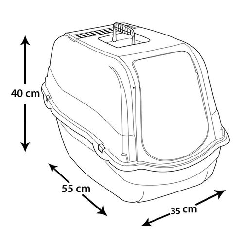 Maison De Toilette Litière Pour Chat Eden - Vert Sauge