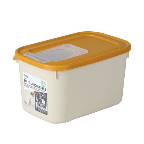 Boîte Conteneur à Croquettes Petit Format Coco - 1,7 L - Blanc