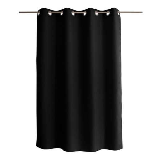 Rideau Uni à 8 Oeillets Basic - 140 X 180 Cm - Noir