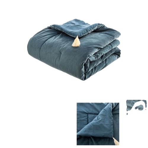 Edredon En Velours "sonia" 80 X 180 Cm Atmosphéra