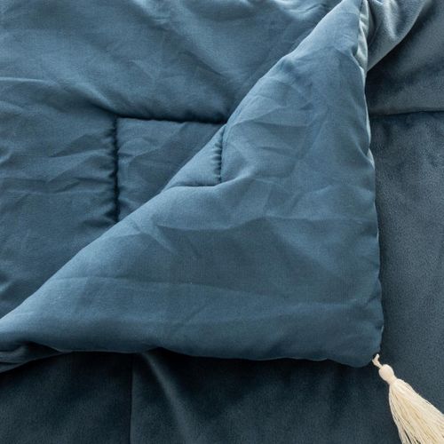 Edredon En Velours "sonia" 80 X 180 Cm Atmosphéra