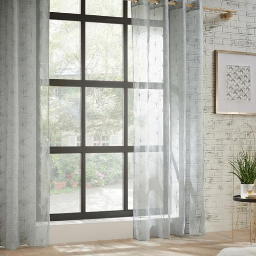 Voilage Brodé "mia" Tamisant 140 X 240 Cm