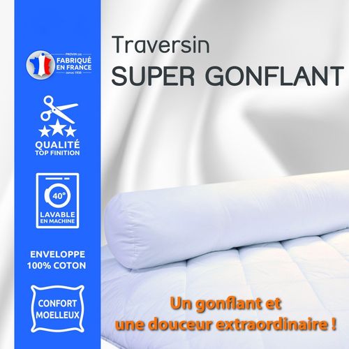 Polochon Volume Pour Lit 160 "univers Decor" Confort Super Gonflant Isolane