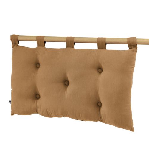 Tête De Lit "gaïa" 5 Boutons Avec Passants 50 X 80 Cm "gaze De Coton"