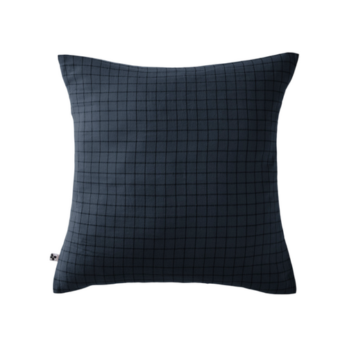 Taie D'oreiller Tissé-teint Petits Carreaux Déco "gaïa Mix" 60 X 60 Cm et 50 X 70 Cm "gaze De Coton"