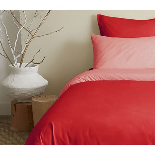 Pack Complet 6 Pièces Capucine/clémentine Réversible Housse De Couette Pour Lit 140 X 190 Cm