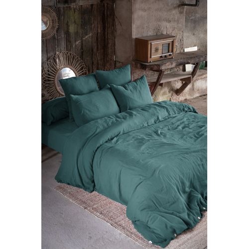 Parure De Draps 4 Pièces et 5 Pièces "gaïa" Gaze De Coton