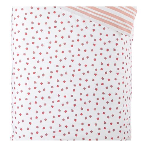 Parure De Couette 140 X 200 "summer" Réversible 100% Coton / 57 Fils/cm²