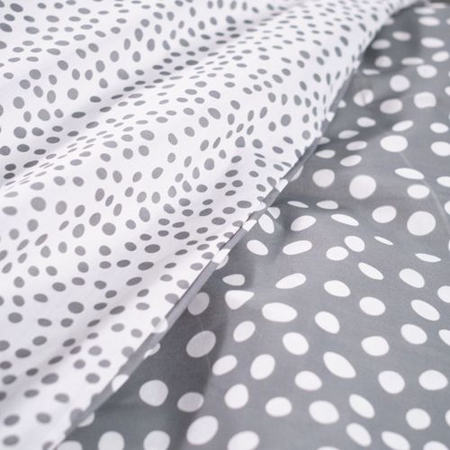 Parure De Couette 140 X 200 "funny Bear" Réversible 100% Coton / 57 Fils/cm²