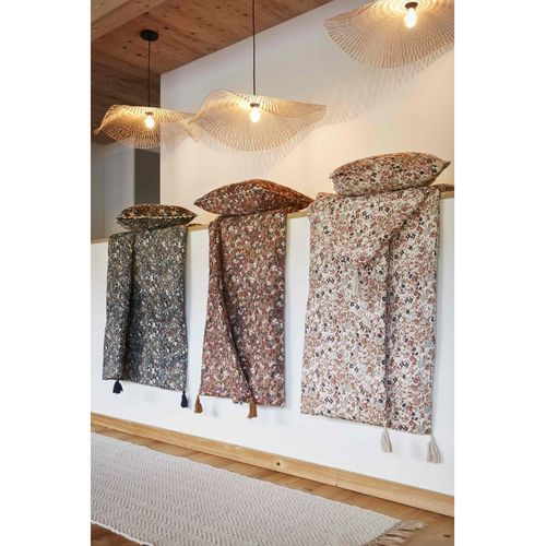 Coussin Déhoussable Festonné "capucine" 40 X 40 Cm "gaze De Coton"