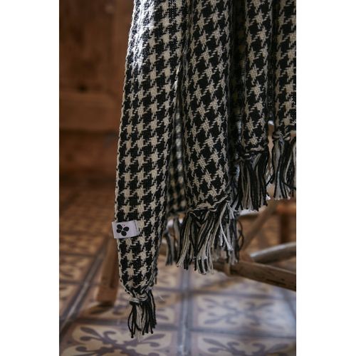 Plaid à Franges Tissé Teint "gaspard" - 130x160 Cm - L'effet Papillon