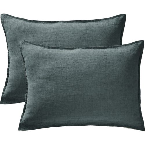 Lot De 2 Taies D'oreiller "soline" 60 X 60 Cm et 50 X 70 Cm "lin Lavé"