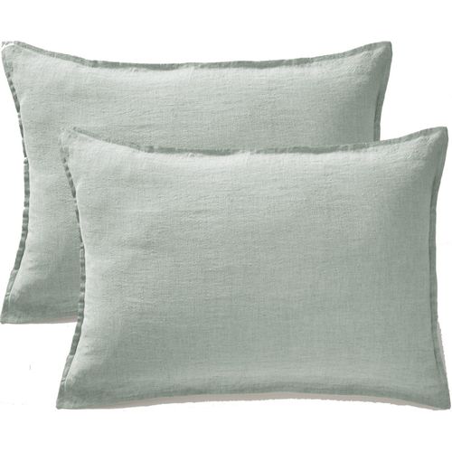 Lot De 2 Taies D'oreiller "soline" 60 X 60 Cm et 50 X 70 Cm "lin Lavé"