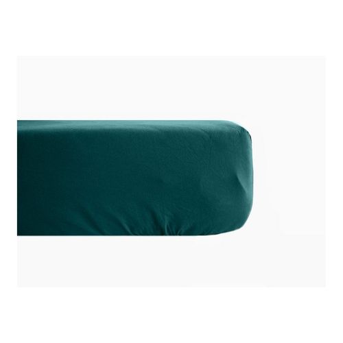 Drap Housse Percale Pur Coton Peigné Longues Fibres 80 Fils/cm² Avec Bonnet De 35 Cm