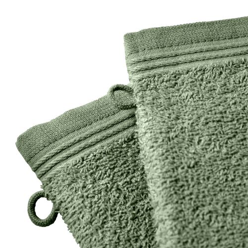 Lot De 2 Gants De Toilette "spa" 15 X 21 Cm / 400 Gr/m²