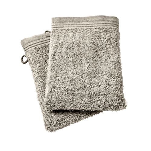 Lot De 2 Gants De Toilette "spa" 15 X 21 Cm / 400 Gr/m²
