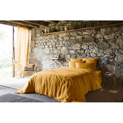 Drap Housse "soline" - 140x190 Cm - Lin Lavé L'effet Papillon
