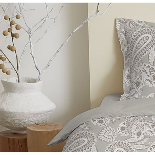 Parure De Draps 4 Pièces Pour Lit 140 X 190 Cm Cachemire Naturel