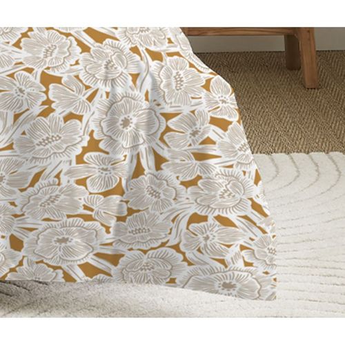 Parure De Draps 4 Pièces Pour Lit 140 X 190 Cm Agathe Moutarde