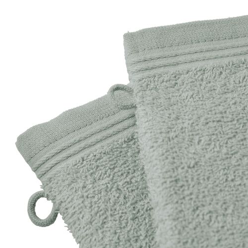Lot De 2 Gants De Toilette "spa" 15 X 21 Cm / 400 Gr/m²