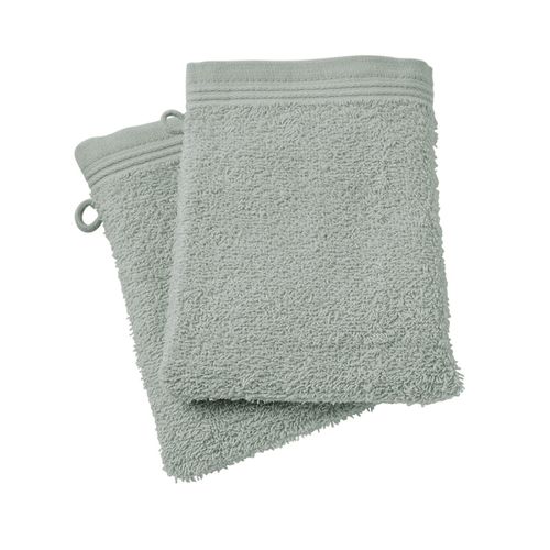 Lot De 2 Gants De Toilette "spa" 15 X 21 Cm / 400 Gr/m²